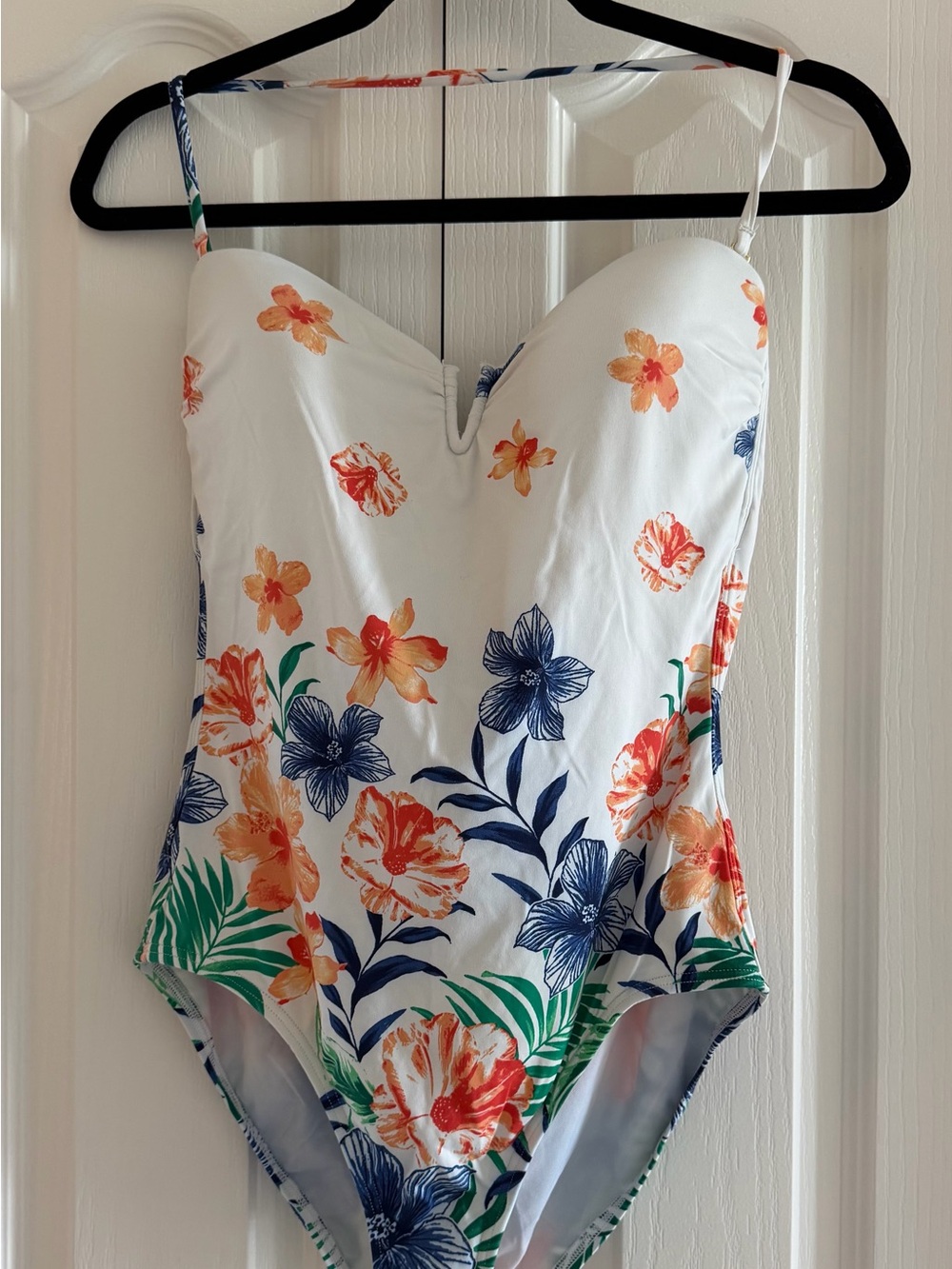 Tommy Bahama  Island Cays Fiesta Bandeau One Piece Swimsuit Sz 10
